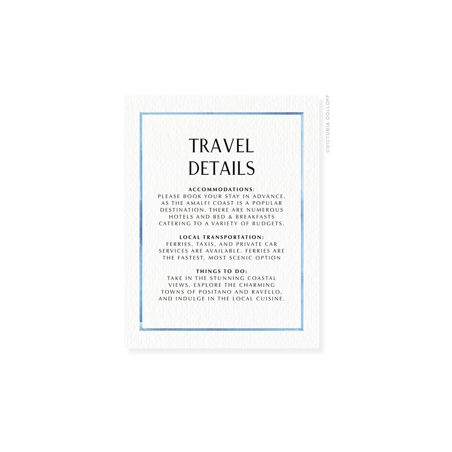 Arlow Collection | Watercolor Border Enclosure Card