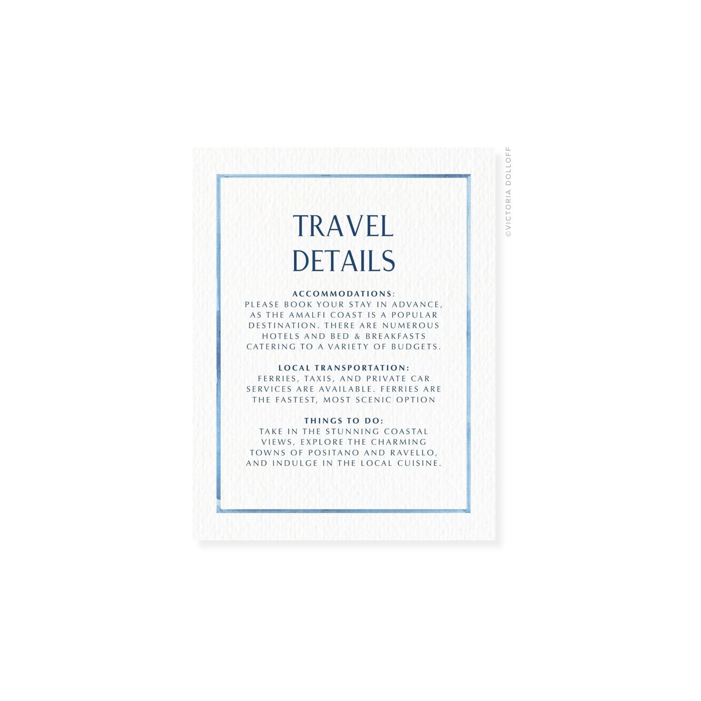 Arlow Collection | Watercolor Border Enclosure Card