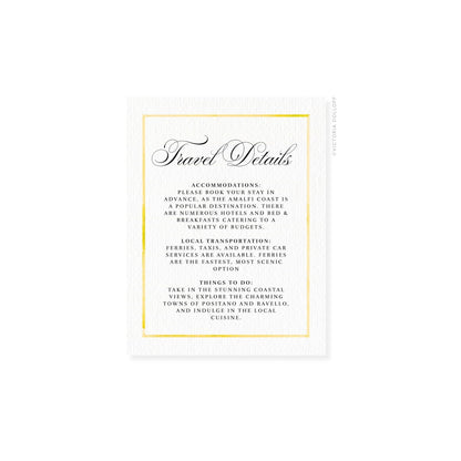 Arlow Collection | Watercolor Border Enclosure Card