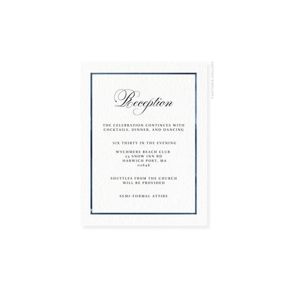 Camille Collection | Watercolor Border Enclosure Card