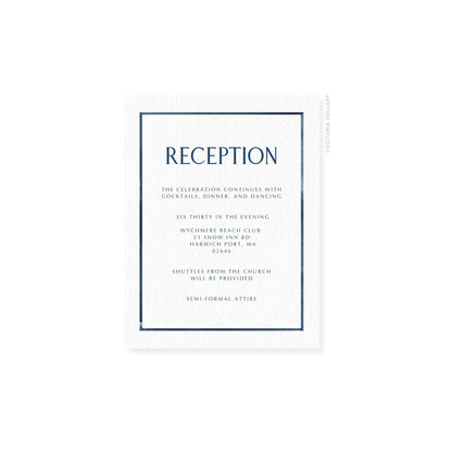 Camille Collection | Watercolor Border Enclosure Card