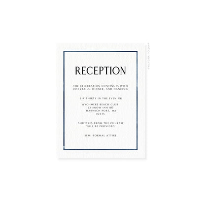 Camille Collection | Watercolor Border Enclosure Card