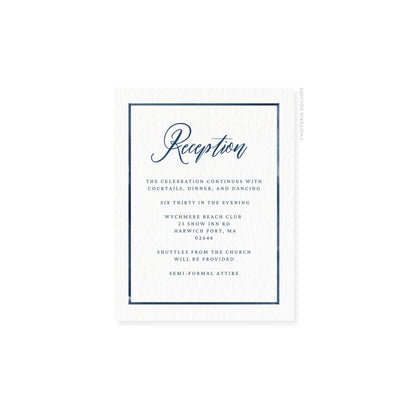 Camille Collection | Watercolor Border Enclosure Card