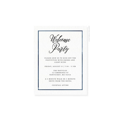 Caroline Collection | Watercolor Border Enclosure Card