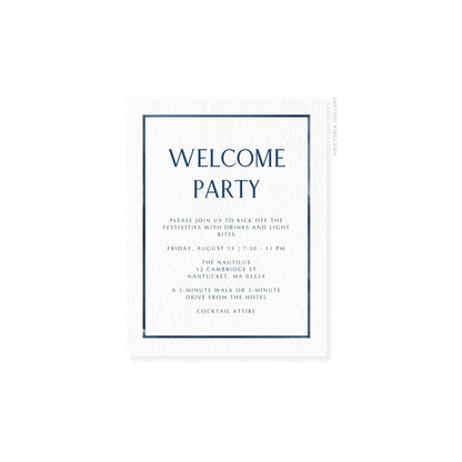 Caroline Collection | Watercolor Border Enclosure Card