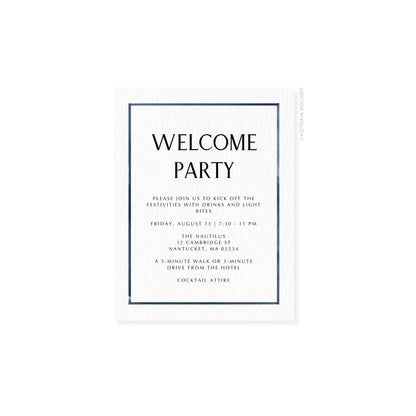 Caroline Collection | Watercolor Border Enclosure Card