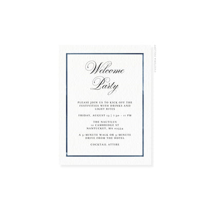 Caroline Collection | Watercolor Border Enclosure Card