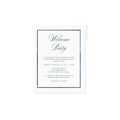 Caroline Collection | Watercolor Border Enclosure Card