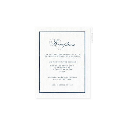 Camille Collection | Watercolor Border Enclosure Card