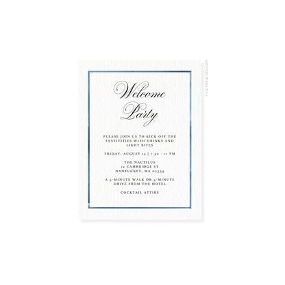 Caroline Collection | Watercolor Border Enclosure Card