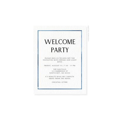 Caroline Collection | Watercolor Border Enclosure Card