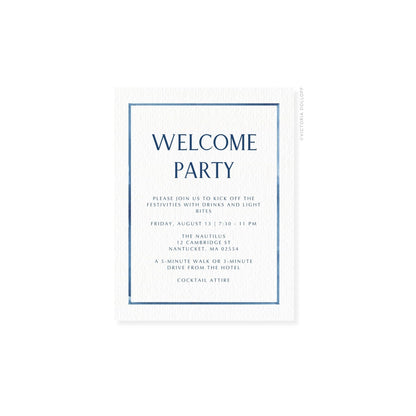 Caroline Collection | Watercolor Border Enclosure Card