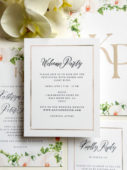 Kathryn Collection | Watercolor Border Enclosure Card